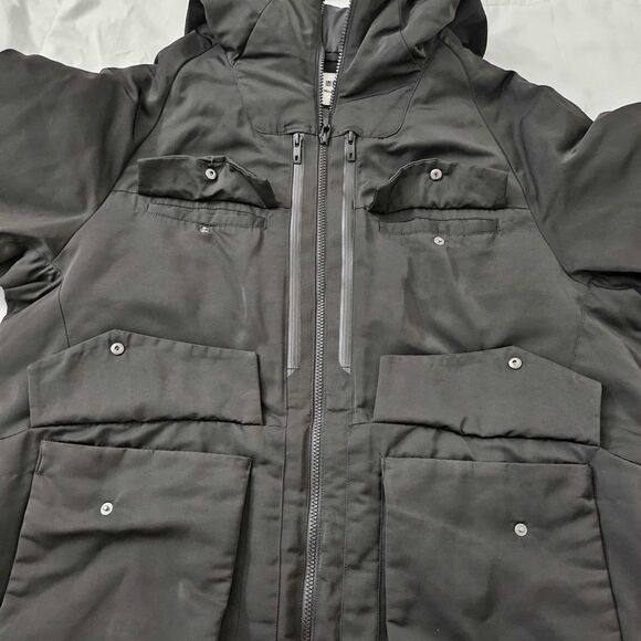 Uniqlo White Mountaineering Jacket Mens Large Down Parka Hybrid Oversized Hooded - Picture 5 of 9